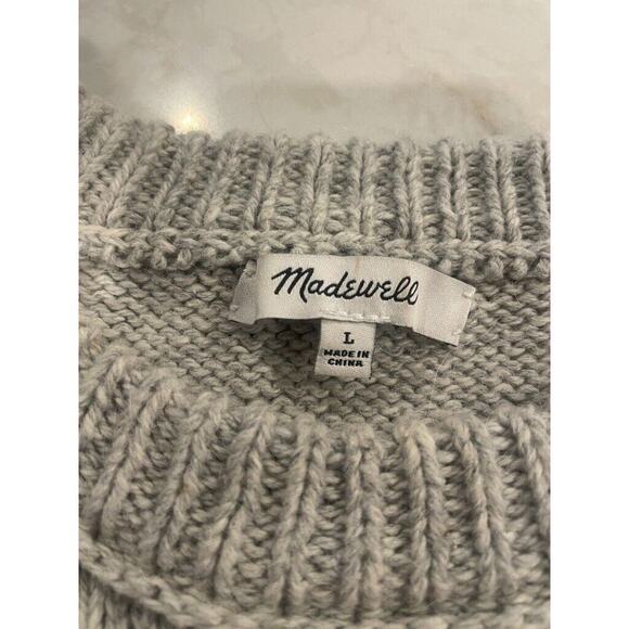 Madewell Women's Size L Alpaca Blend Keaton Dreamer Embroidered Sweater Pullover - Picture 11 of 12